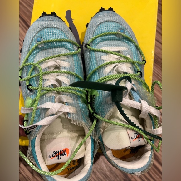 Nike X Off-White Waffle Racer SP Vivid Sky size 7 - Picture 5 of 10